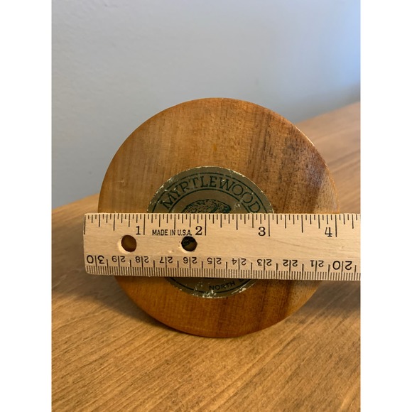 Myrtlewood Vintage Letter Napkin Holder Oregon Handmade Artisan MCM 1950s - Picture 8 of 11